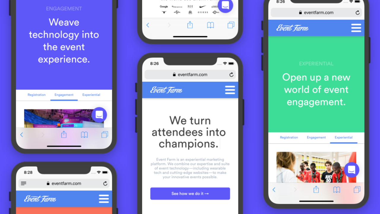 Event Farm — Mobile Web